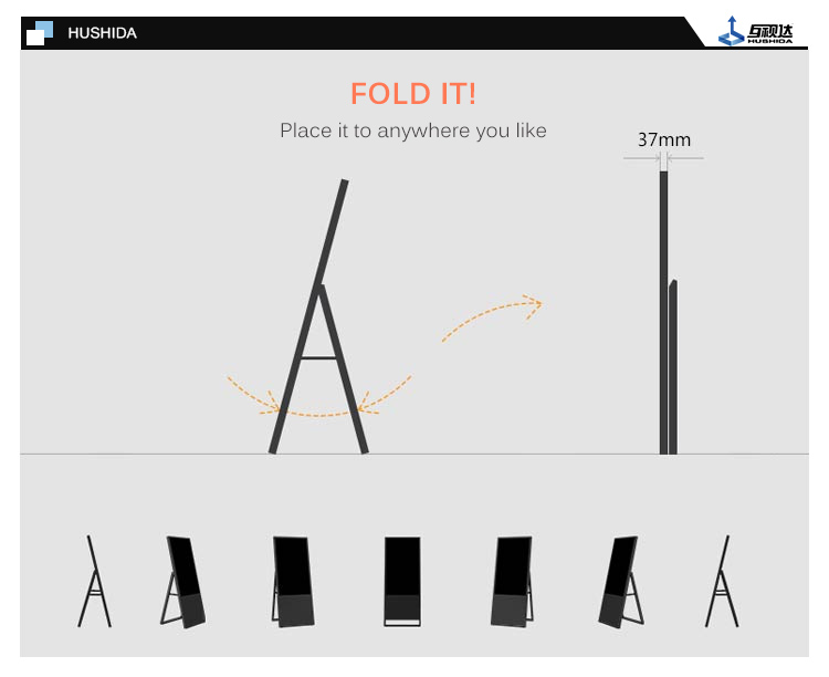 Portable Digital Poster Player Electronic Lcd Display