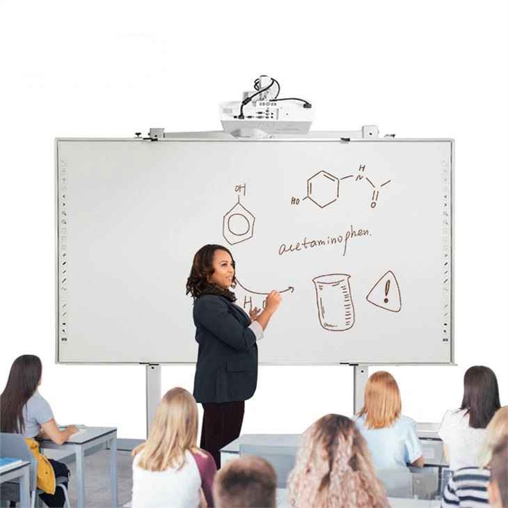 Sala de clasă interactivă cu tablă digitală inteligentă